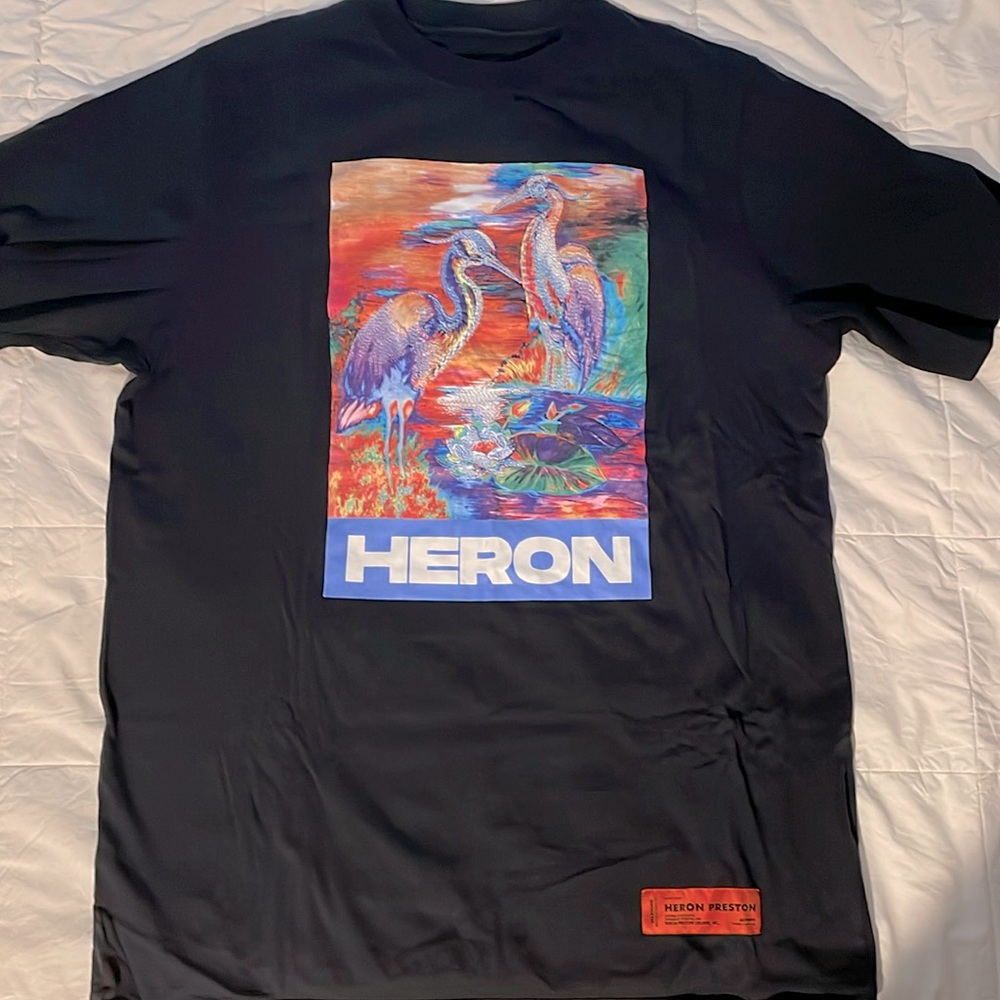 ** SOLD ** Heron Preston Print Oversized T-Shirt - Black
